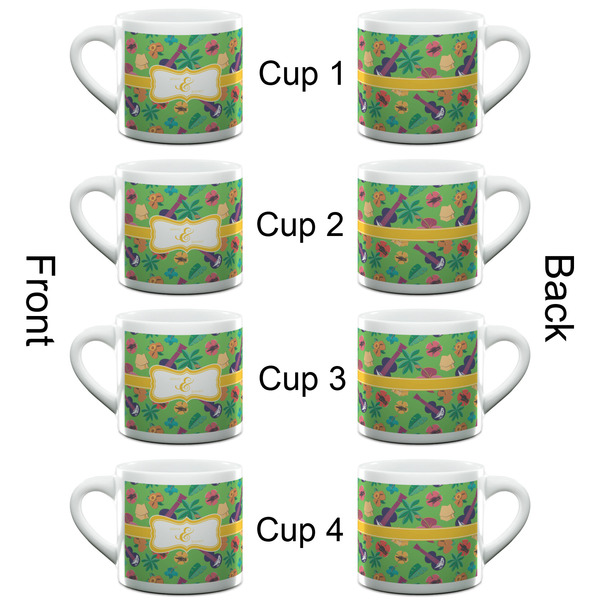 Luau Party Espresso Cup - 6oz (Double Shot Set of 4) APPROVAL