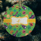 Luau Party Frosted Glass Ornament - Round (Lifestyle)