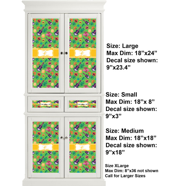 Luau Party Full Cabinet (Show Sizes)