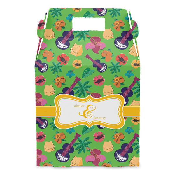 Luau Party Gable Favor Box - Front