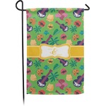 Luau Party Small Garden Flag - Double Sided w/ Couple's Names