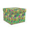 Luau Party Gift Boxes with Lid - Canvas Wrapped - Medium - Front/Main
