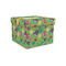 Luau Party Gift Boxes with Lid - Canvas Wrapped - Small - Front/Main