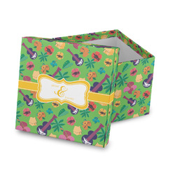 Luau Party Gift Box with Lid - Canvas Wrapped (Personalized)