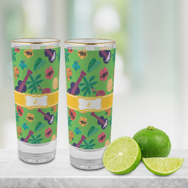 Luau Party Glass Shot Glass - 2 oz - LIFESTYLE