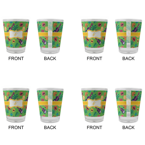 Luau Party Glass Shot Glass - Standard - Set of 4 - APPROVAL
