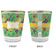 Luau Party Glass Shot Glass - with gold rim - APPROVAL