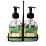 Luau Party Glass Soap & Lotion Bottle Set (Personalized)