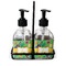 Luau Party Glass Soap & Lotion Bottle Set (Personalized)