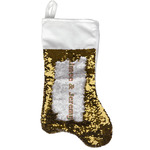 Luau Party Reversible Sequin Stocking - Gold (Personalized)