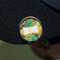 Luau Party Golf Ball Marker Hat Clip - Gold - On Hat
