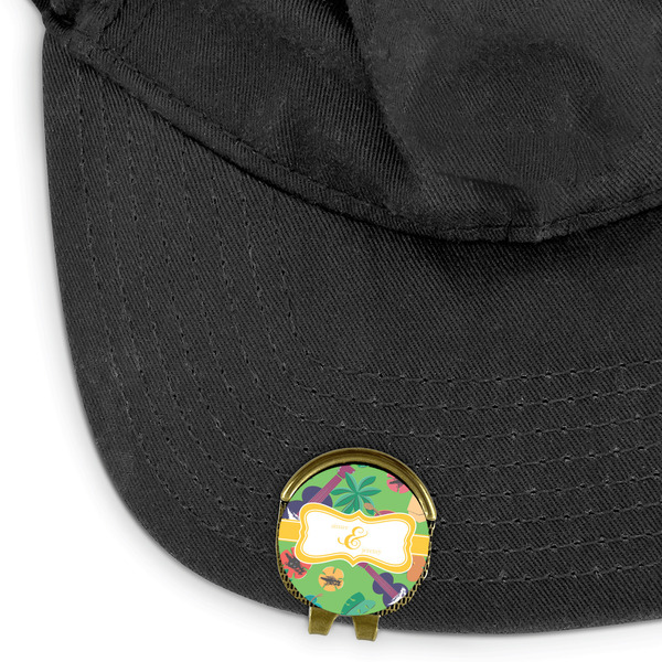 Luau Party Golf Ball Marker Hat Clip - Main - GOLD