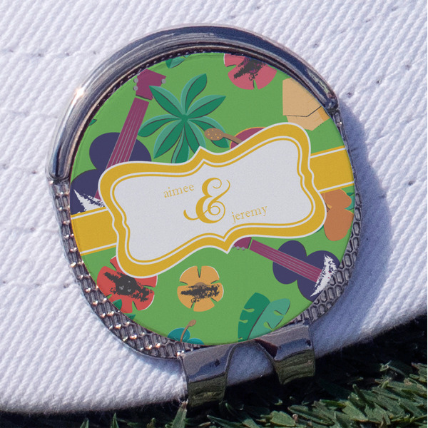 Custom Luau Party Golf Ball Marker - Hat Clip