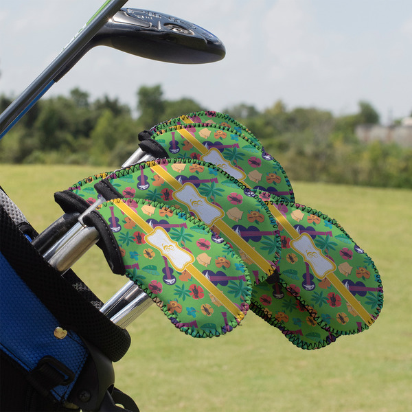 Custom Luau Party Golf Club Iron Cover - Set of 9 (Personalized)