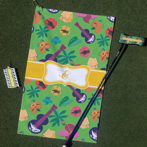 Custom Luau Party Golf Towel Gift Set (Personalized)