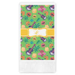 Luau Party Guest Napkins - Full Color - Embossed Edge (Personalized)