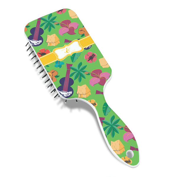 Luau Party Hair Brush - Angle View