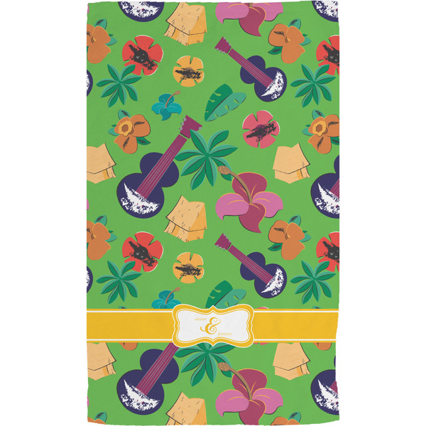Luau Party Hand Towel (Personalized) Full