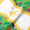 Luau Party Hooded Baby Towel- Detail Close Up