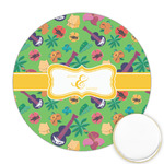 Luau Party Printed Cookie Topper - Round (Personalized)