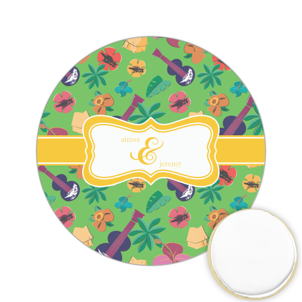 Custom Luau Party Printed Cookie Topper - 2.15" (Personalized)