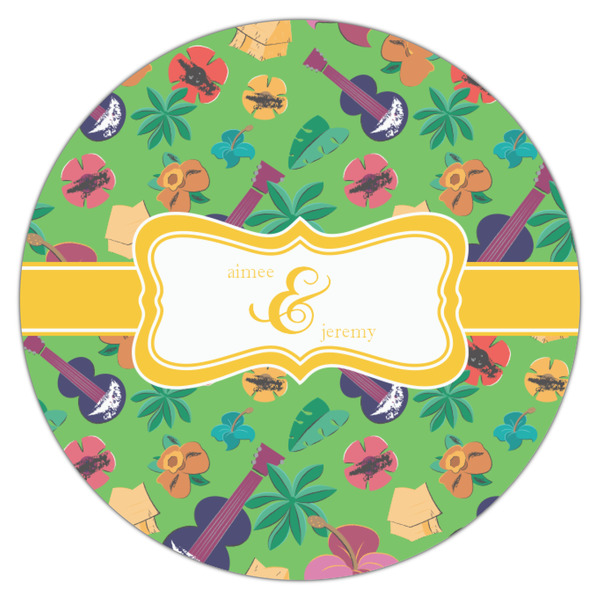 Luau Party Icing Circle - Small - Single