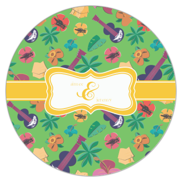 Luau Party Icing Circle - XSmall - Single