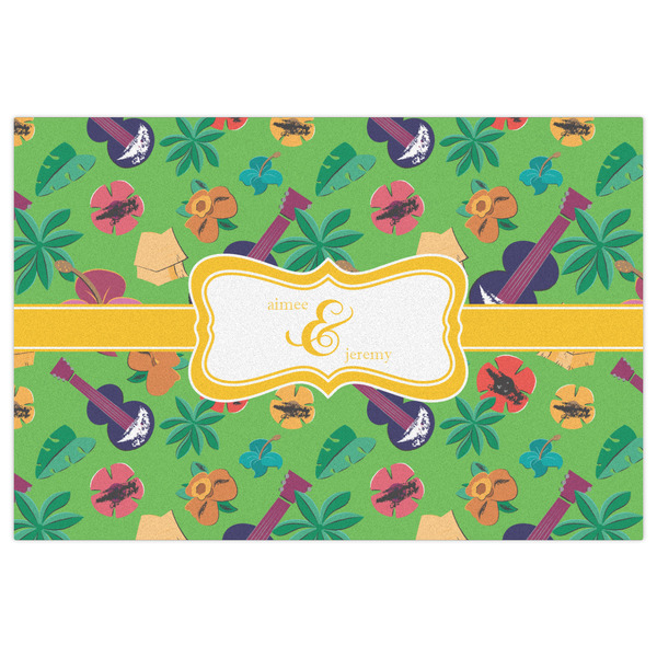 Luau Party Indoor / Outdoor Rug - 2'x3' - Front Flat
