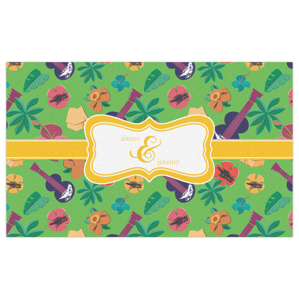 Luau Party Indoor / Outdoor Rug - 3'x5' - Front Flat