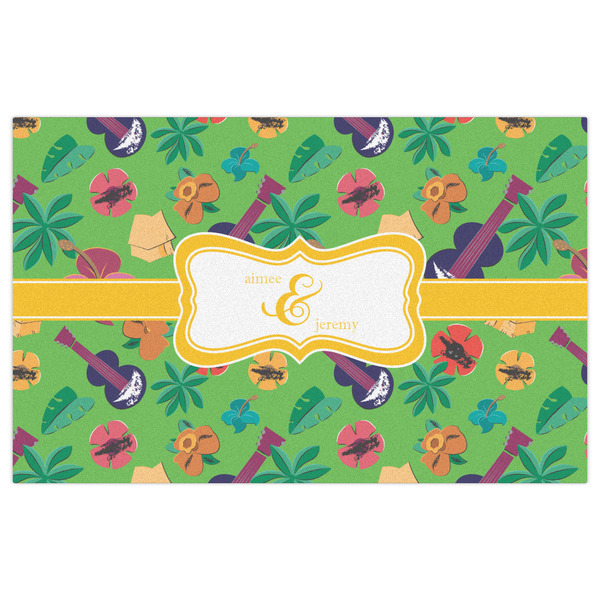 Luau Party Indoor / Outdoor Rug - 5'x8' - Front Flat