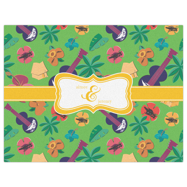 Luau Party Indoor / Outdoor Rug - 6'x8' - Front Flat