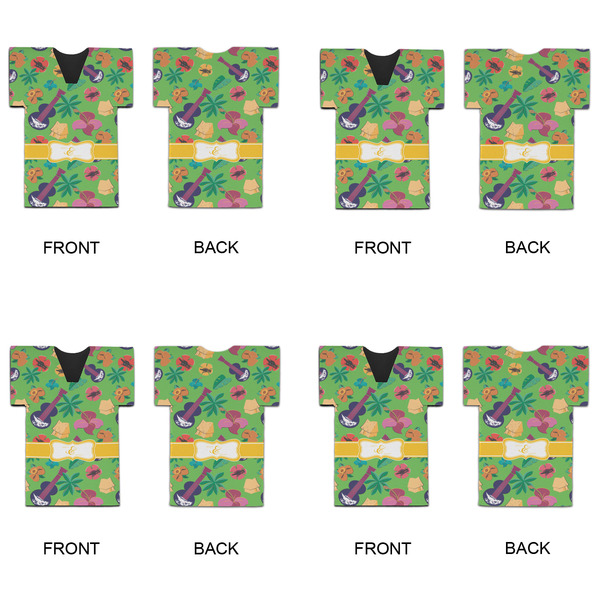 Luau Party Jersey Bottle Cooler - Set of 4 - APPROVAL