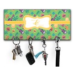 Luau Party Key Hanger w/ 4 Hooks w/ Couple's Names