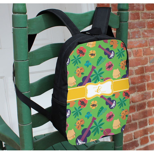 Luau Party Kids Backpack - In Context