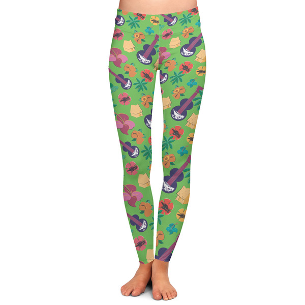 Custom Luau Party Ladies Leggings - Large