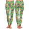 Luau Party Ladies Leggings - Front and Back