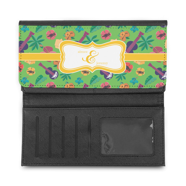 Luau Party Ladies Wallet - Half Way Open