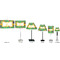 Luau Party Lamp Full View Size Comparison