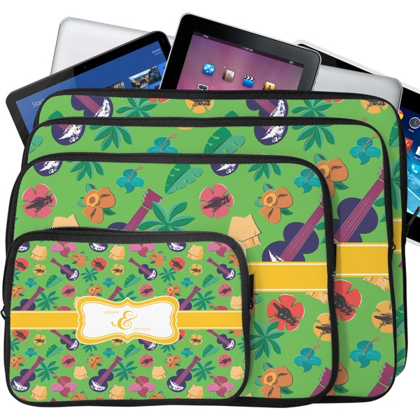 Luau Party Laptop Case Sizes