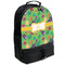 Luau Party Large Backpack - Black - Angled View