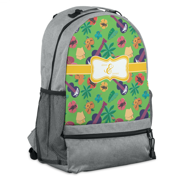 Custom Luau Party Backpack - Grey (Personalized)