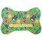 Luau Party Bone Shaped Dog Food Mat (Personalized)