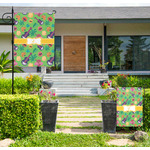 Luau Party Large Garden Flag - Single Sided (Personalized)