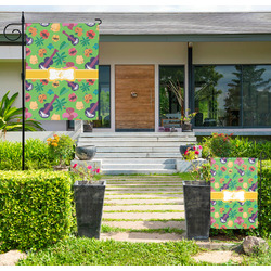 Luau Party Large Garden Flag - Double Sided (Personalized)