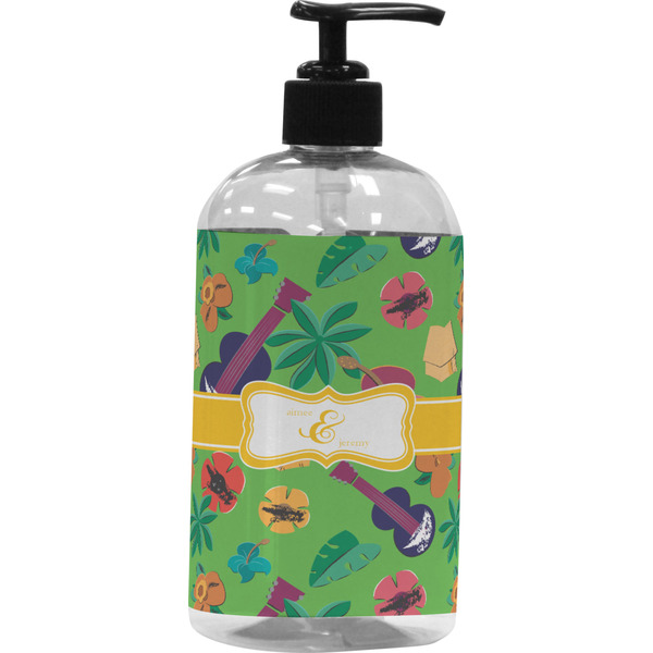 Custom Luau Party Plastic Soap / Lotion Dispenser (Personalized)