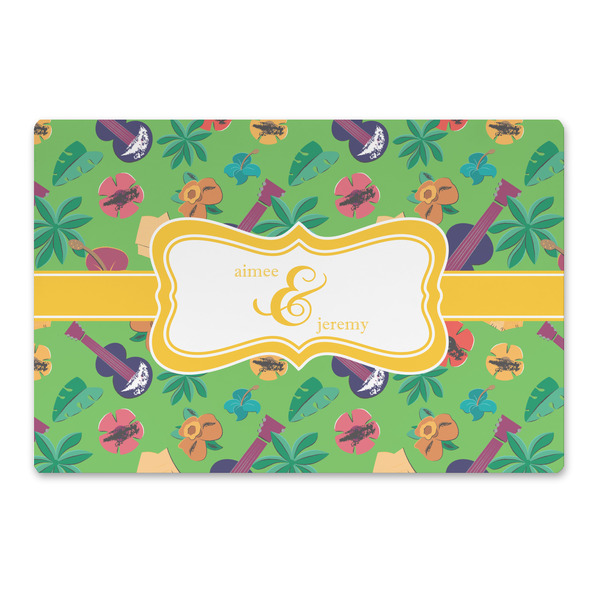 Custom Luau Party Large Rectangle Car Magnet (Personalized)