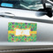 Luau Party Large Rectangle Car Magnets- In Context