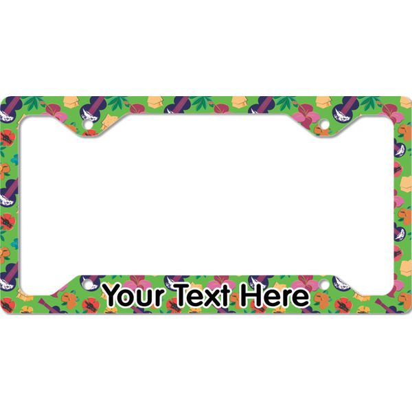 Custom Luau Party License Plate Frame - Style C (Personalized)