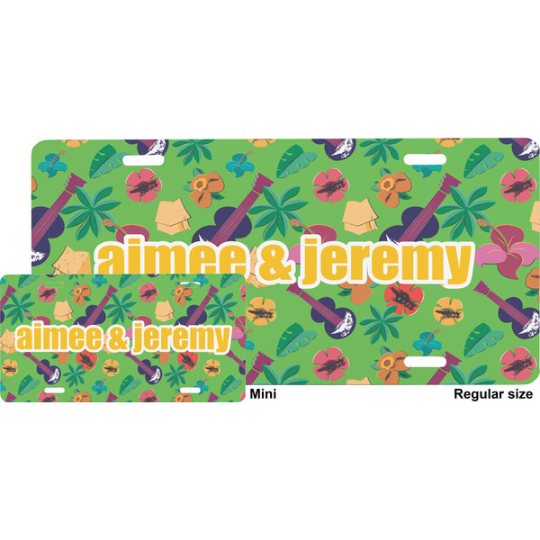 Luau Party License Plate (Sizes)