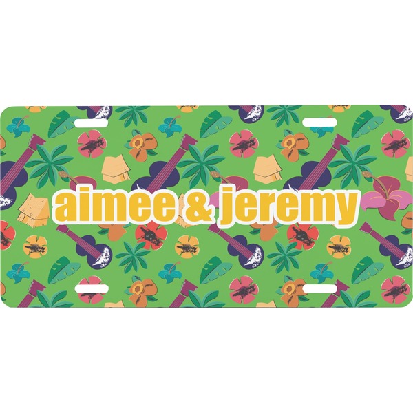 Custom Luau Party Front License Plate (Personalized)